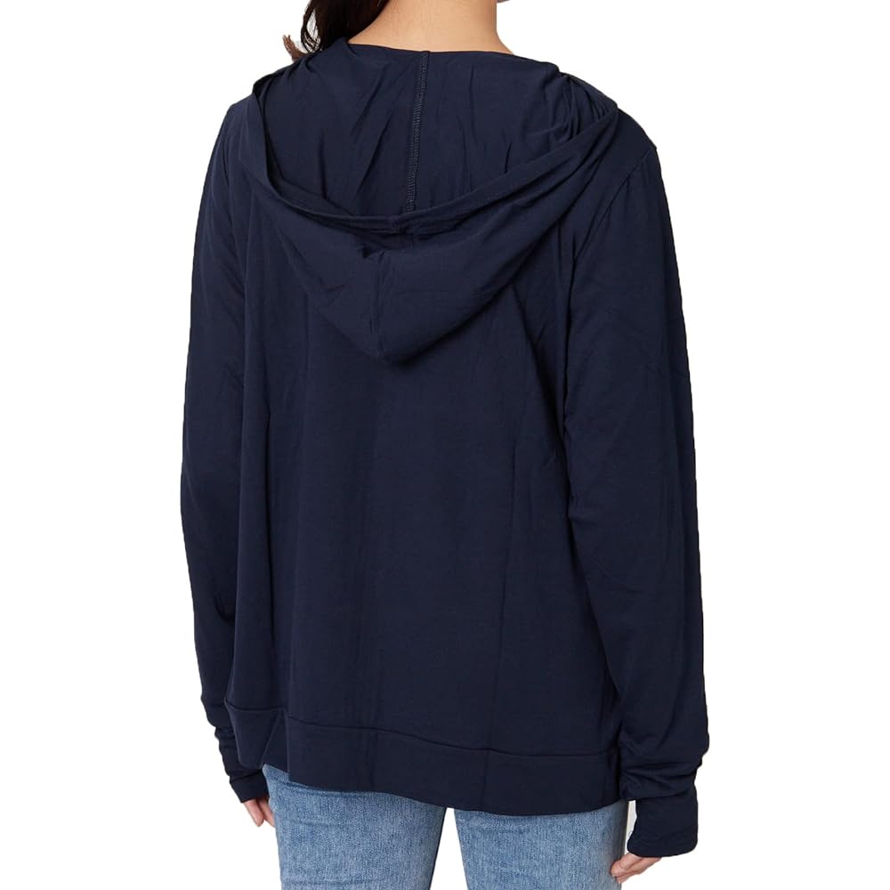 [Happy Marilyn] Women's Hoodie, Large Size, UV, Cool Touch, Hooded Hoodie, Oversized, Loose, Zip Up Hoodie, Thin, Zip Hoodie, Long Sleeve, Sweatshirt, Hoodie with Finger Holes [431045]