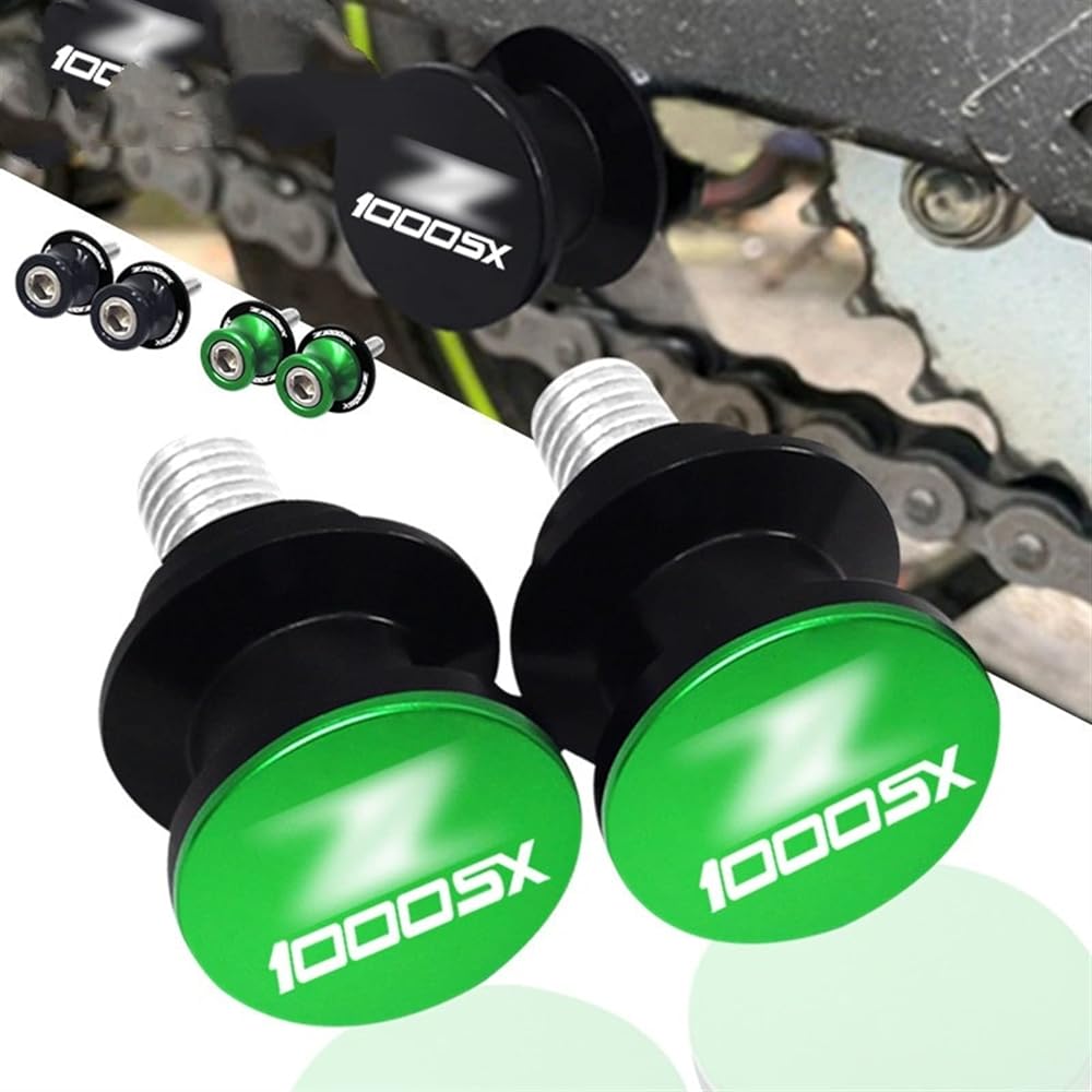 DOOREX M8 Motorcycle Accessories CNC Swingarm Spool Kawasaki Z1000SX Z1000 SX 2015-2021 8mm Slider Stand Screw Z1000sx Swingarm Slider Spool (Size: A Titanium)