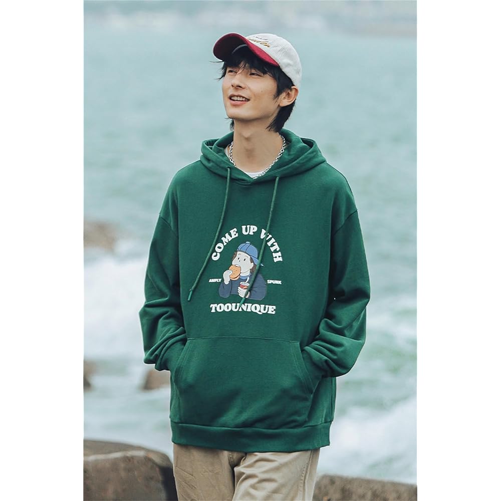 [ARIGADOU] Hoodie, Men's Sweatshirt, Stylish, Large Size, Popular, Hooded, Stylish, Casual, Autumn Clothes, Winter Clothes