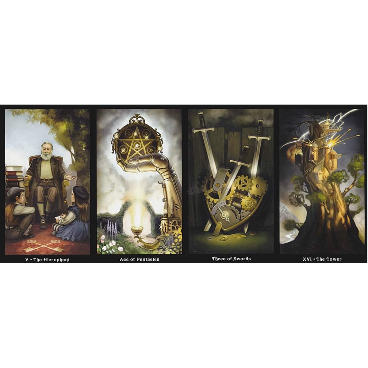 78 Tarot Cards Rider Edition Tarot Fortune Telling [Steampunk Tarot] Japanese commentary included [Genuine]