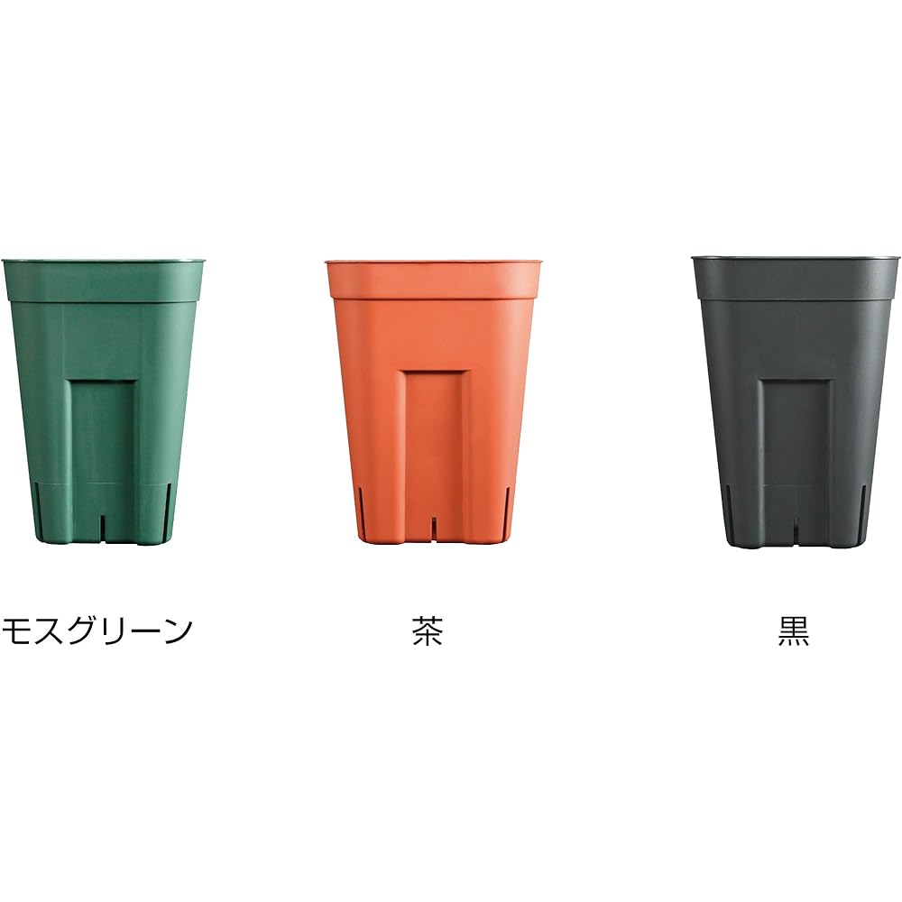 Japan Porihachi Hanbai Polypot Prestella Deep Pot 105 [600 pots included] NI-117 Black 600 pieces