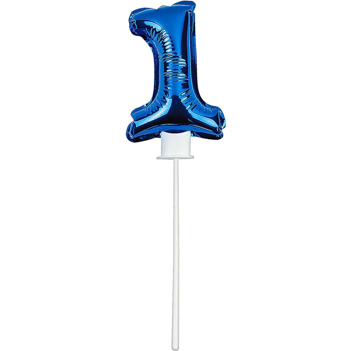 Fun Express 1st Bday Blue Self-Inflating Mylar (6 Pieces) Birthday Party Decoration Balloons Mylar Balloons Birthday 6 Pieces