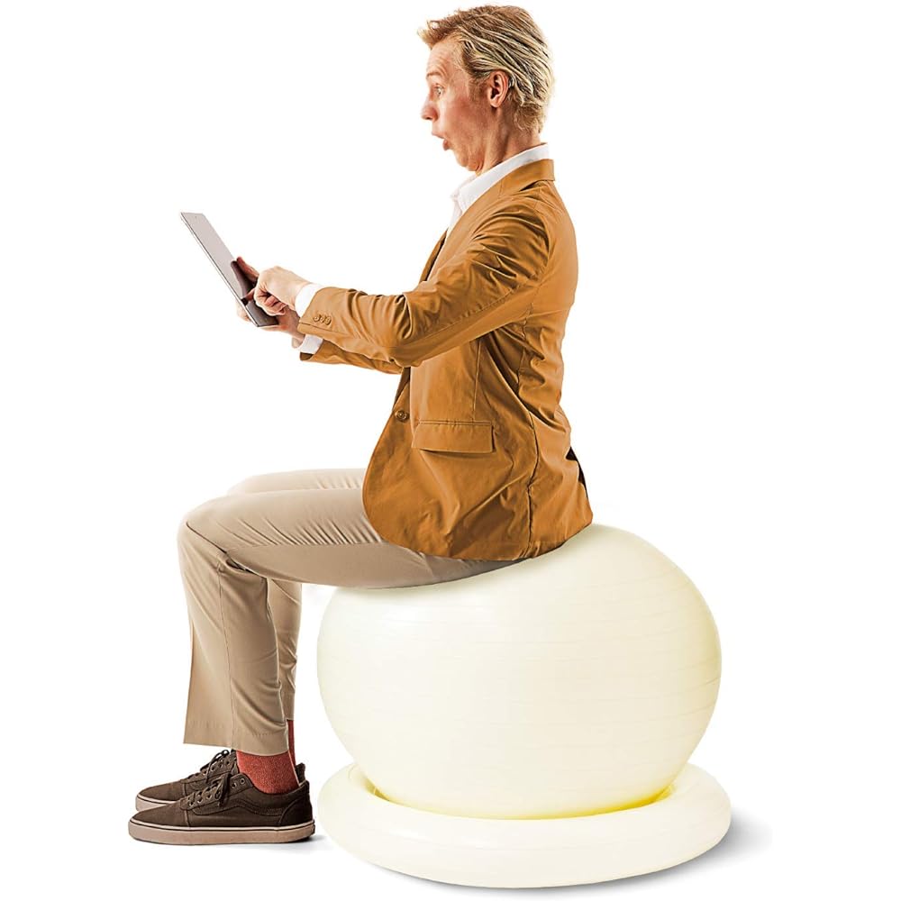 La-VIE Yoshiko Posture/Yoshio Posture Balance Ball Chair with Fixed Ring 55cm 65cm with Air Pump [Manufacturer Genuine Product]
