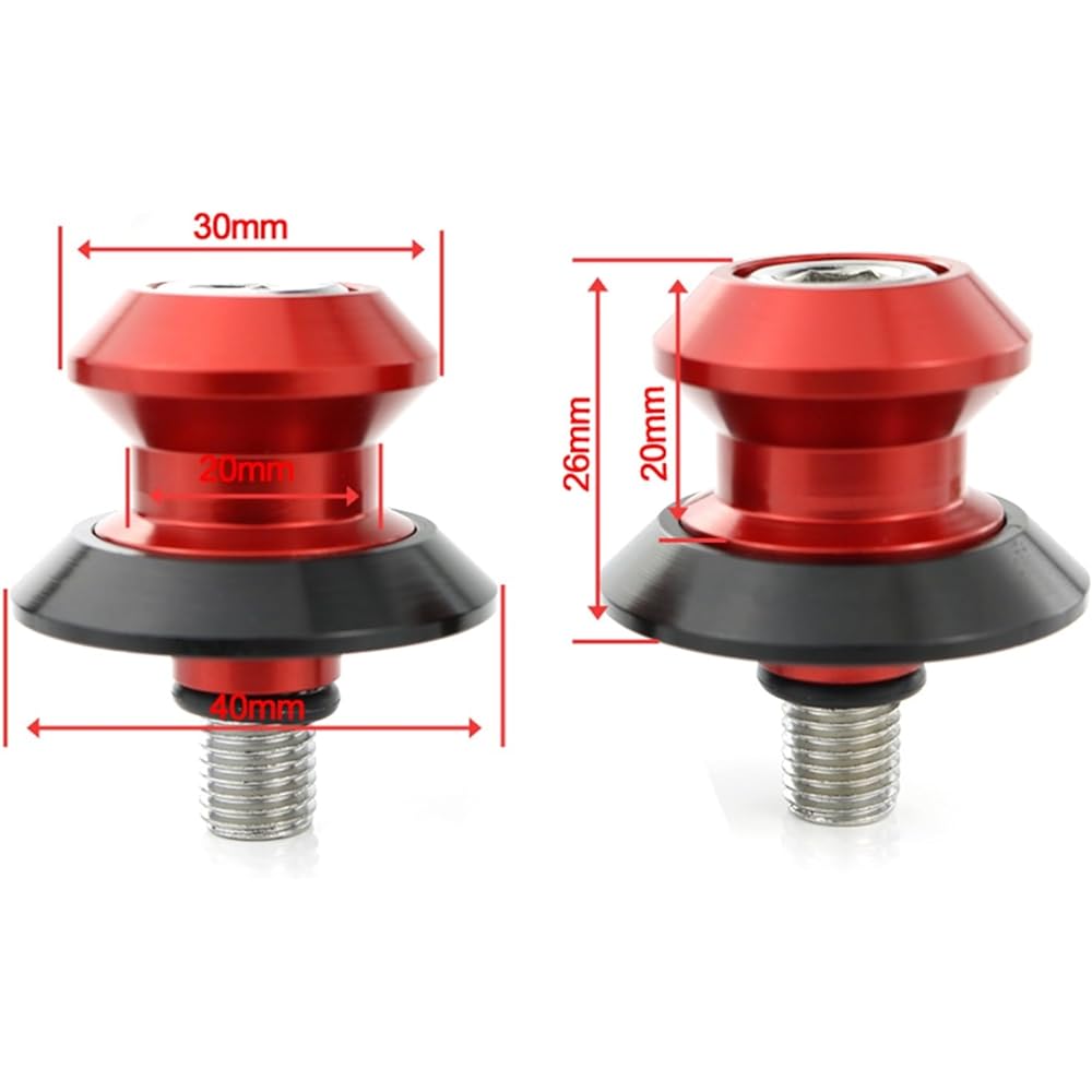 Swing Arm Slider FOR MT-09 MT 09 MT09 2014-2018 Motorcycle CNC Aluminum Swing Arm Swing Arm Stand Bobbin Spool Slider (Color: E)