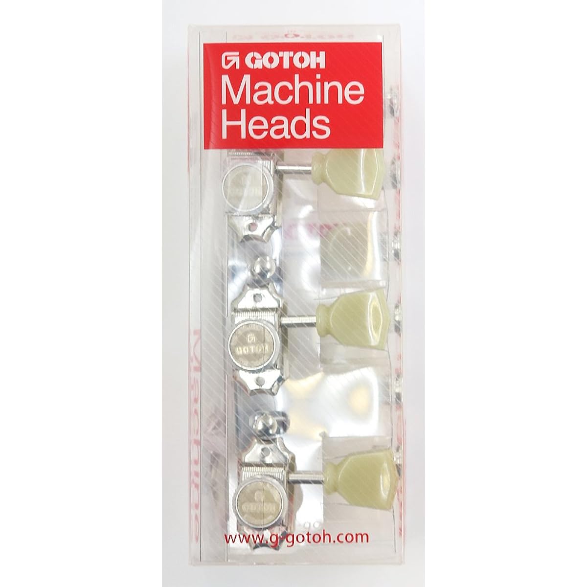 GOTOH Guitar Peg, Magnum Lock, 3+3, Nickel (20322NYTX) SD90-MG-T-SL-3+3-N