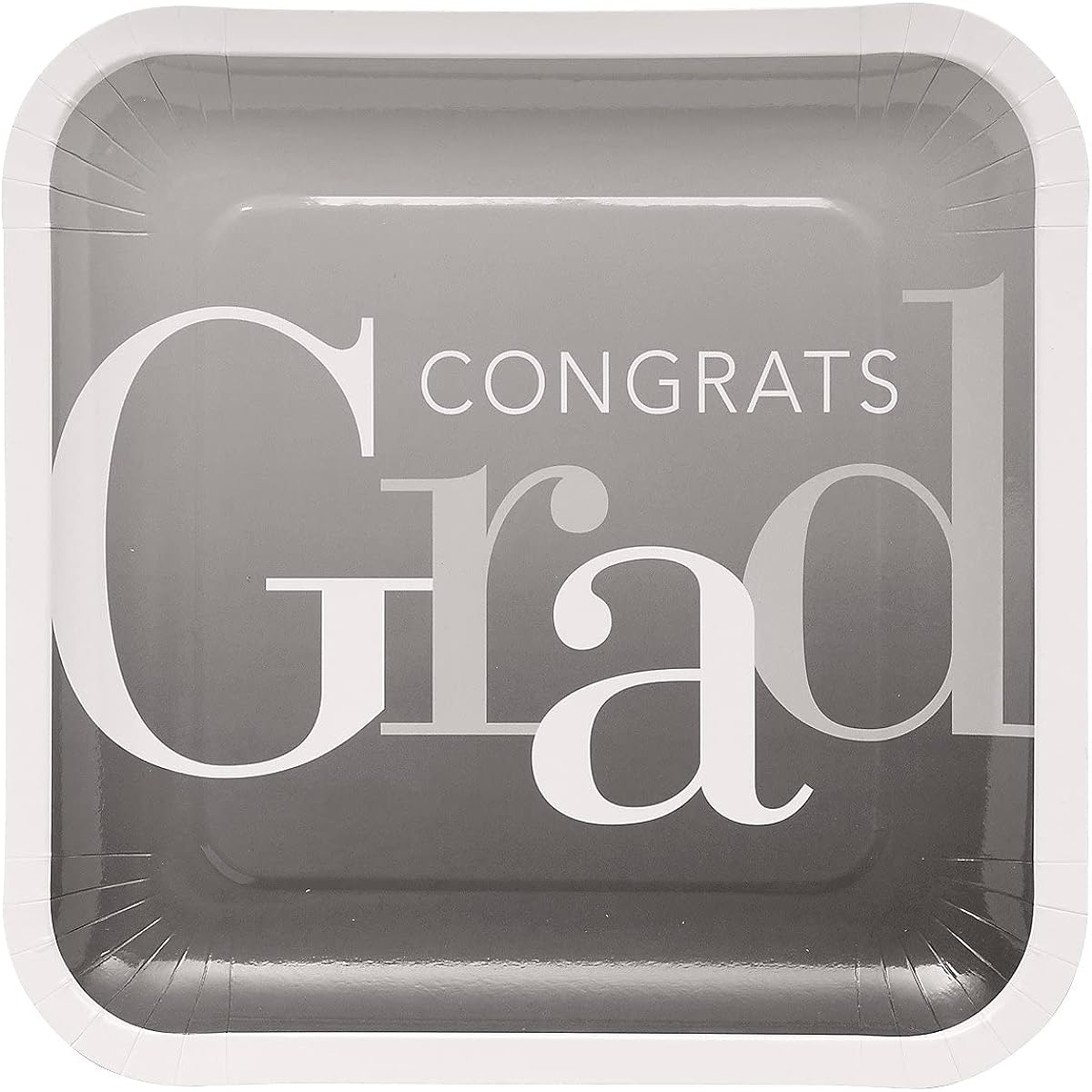 Graduation Ascension Square Paper Dinner Plates - 25 Count