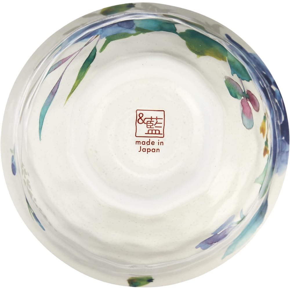 Ceramic indigo Rose Kissho 5-pot tea set 3888, Size: approx. W26 D23 H10cm
