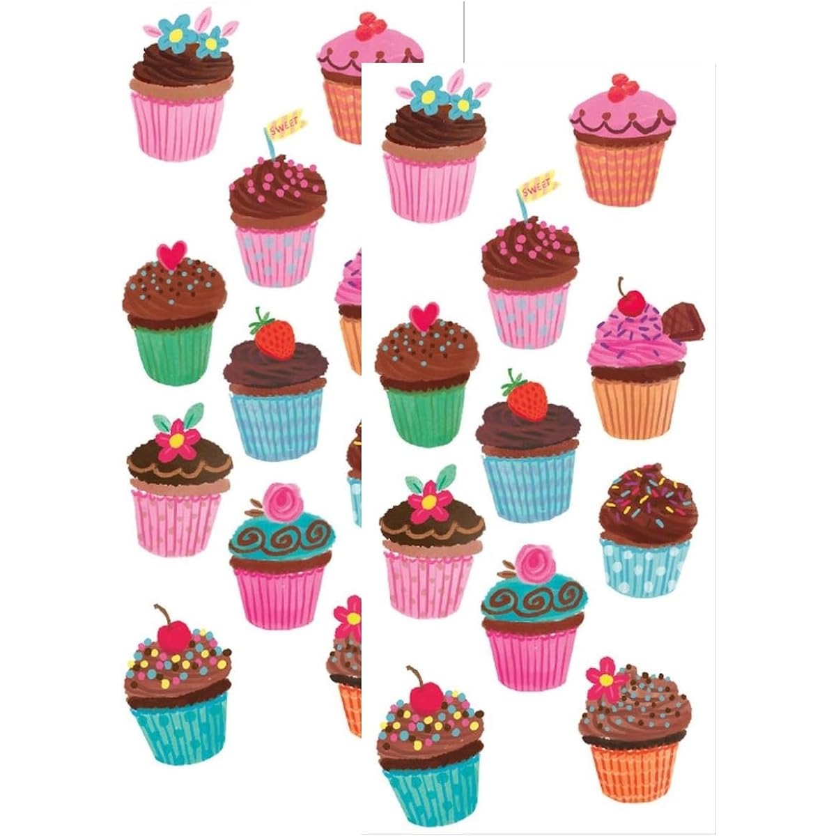Playhouse Cupcake Party Chocolate Scented Scratch & Sniff Sticker Sheet