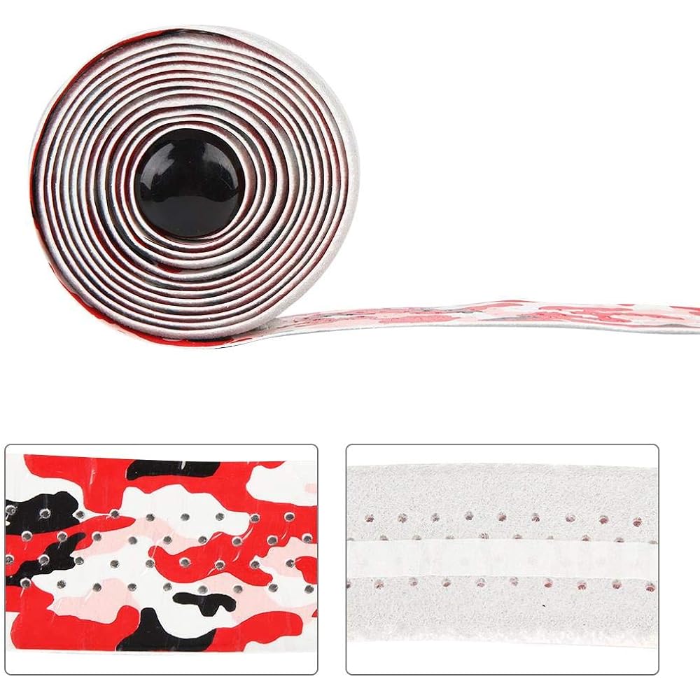 Bicycle Bar Tape, Handlebar Tape, Rod Bike Bar Tape, Ventilation, Anti-Slip, Shock Relief, 2mm Thickness, Made of PU, Lightweight, Easy to Install