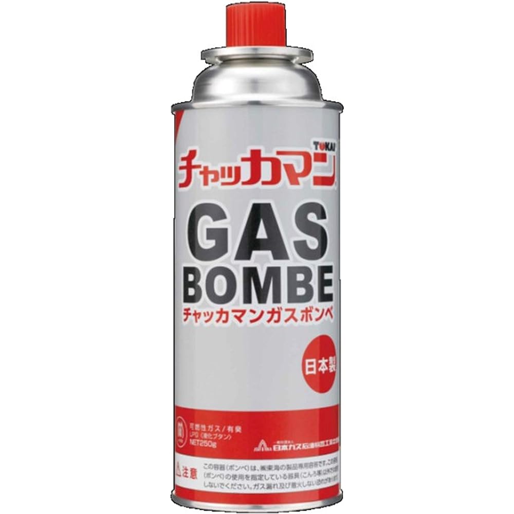 Tokai Chukkaman Gas Burner Cylinder Set, Made in Japan, High Firepower, Safe Design, Compatible in All Directions, Outdoor Cooking
