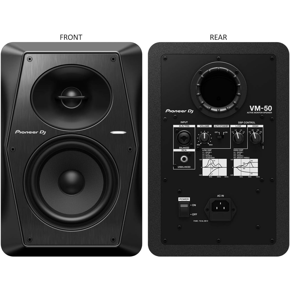Pioneer DJ active speaker VM-50 (5.25inch/1 unit) BLACK
