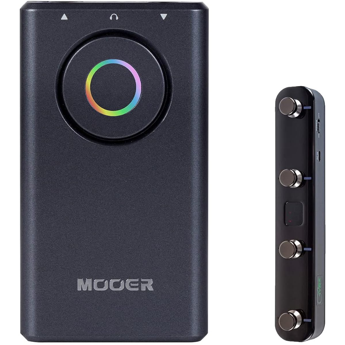 MOOER Prime P1 GY + GWF4 Foot Switch Set Ultra-compact Multi-effector Compatible with Electric Guitars, Basses, and Electric Acoustic Guitars Moore