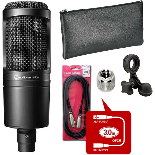 audio-technica side address microphone AT2020 + Canon cable ATL458A/3.0 set