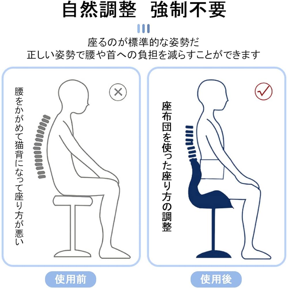 Holotap Posture Support Chair, Posture Correcting Chair [2024 Latest Promotional Seat Chair] Prevents hunchback, lower back fatigue, High resilience memory cotton, lumbar cushion, pelvic support, just place it on a chair or floor and sit (Green)