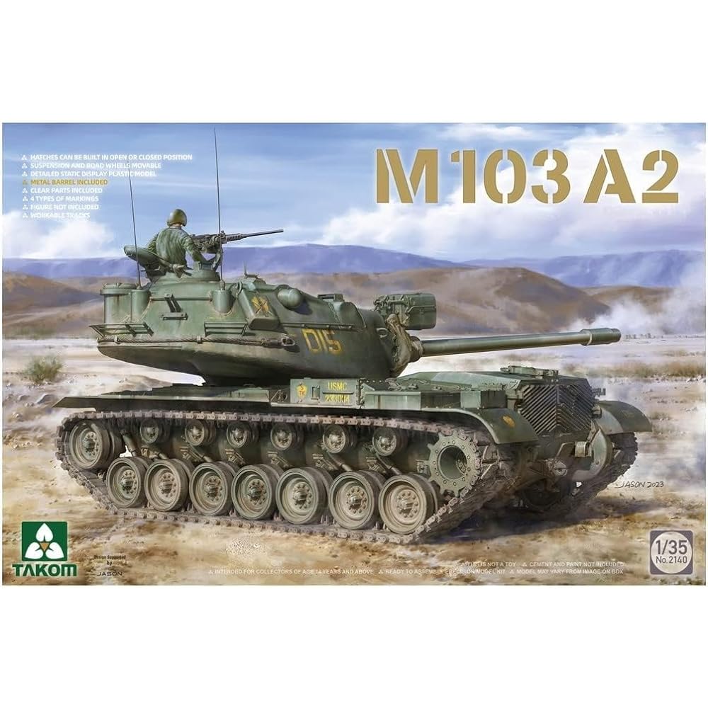 TAKOM 1/35 US Army M103A2 Plastic Model TKO2140
