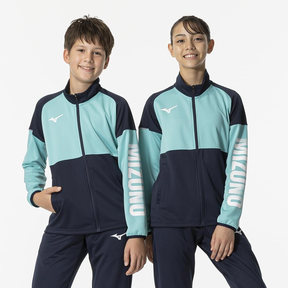 [Mizuno] Training Wear, Tough Jersey Jacket, Kids, Sweat Absorbent, Quick Drying, Tear Resistant, Durable, Unisex 32JCB410