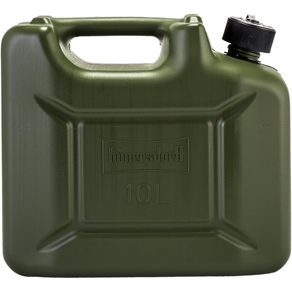 [Hunersdorff] Hunersdorff Fuel Tank Polytank Fuel Campro 10L Water Tank 801000 Olive Fuel Kerosene Tank Canister Camping [Parallel Import]