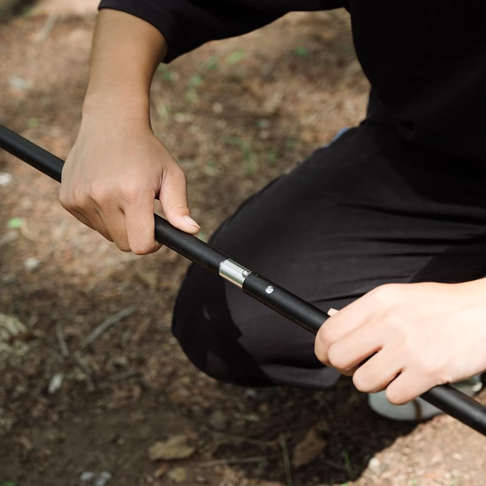 Naturehike BBQ Lantern Stand Lantern Pole Lightweight Aluminum Alloy Clamp Type Lightweight Load Capacity 10kg