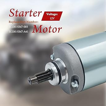 Triumilynn Starter Motor Honda Foreman TRX400 TRX450 TRX500 FW FM FE ES TM ATV # 31200-HM7-003 31200-HM7-A41