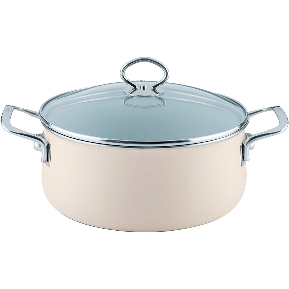 RIESS Two-handed pot VERDE 1kg casserole m.Glasdeck 24cm 4L 0711-013