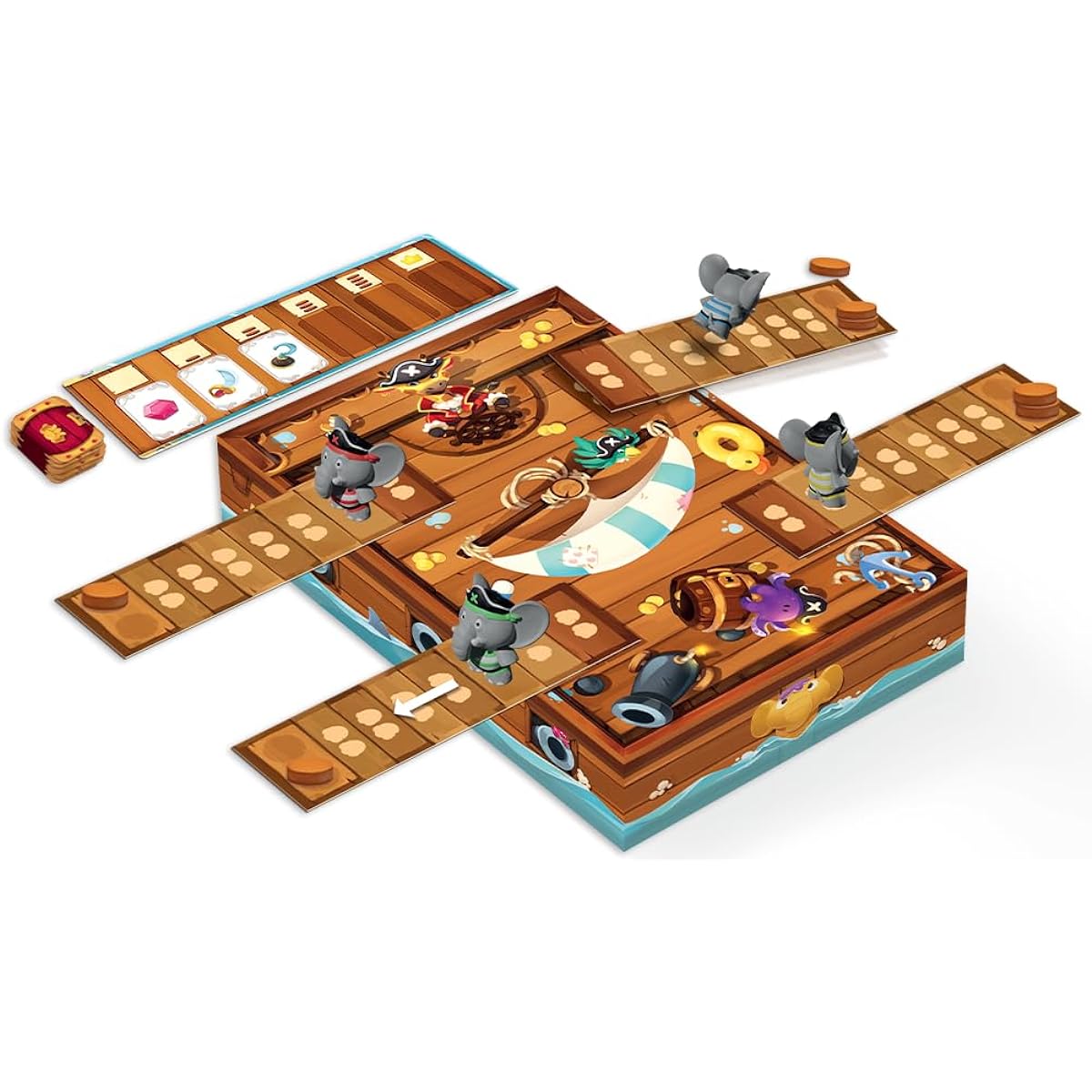 Cranio Creations - Pirate Splash, treasure hunt with a pirate elephant on the deck of a ship, Italian version.
