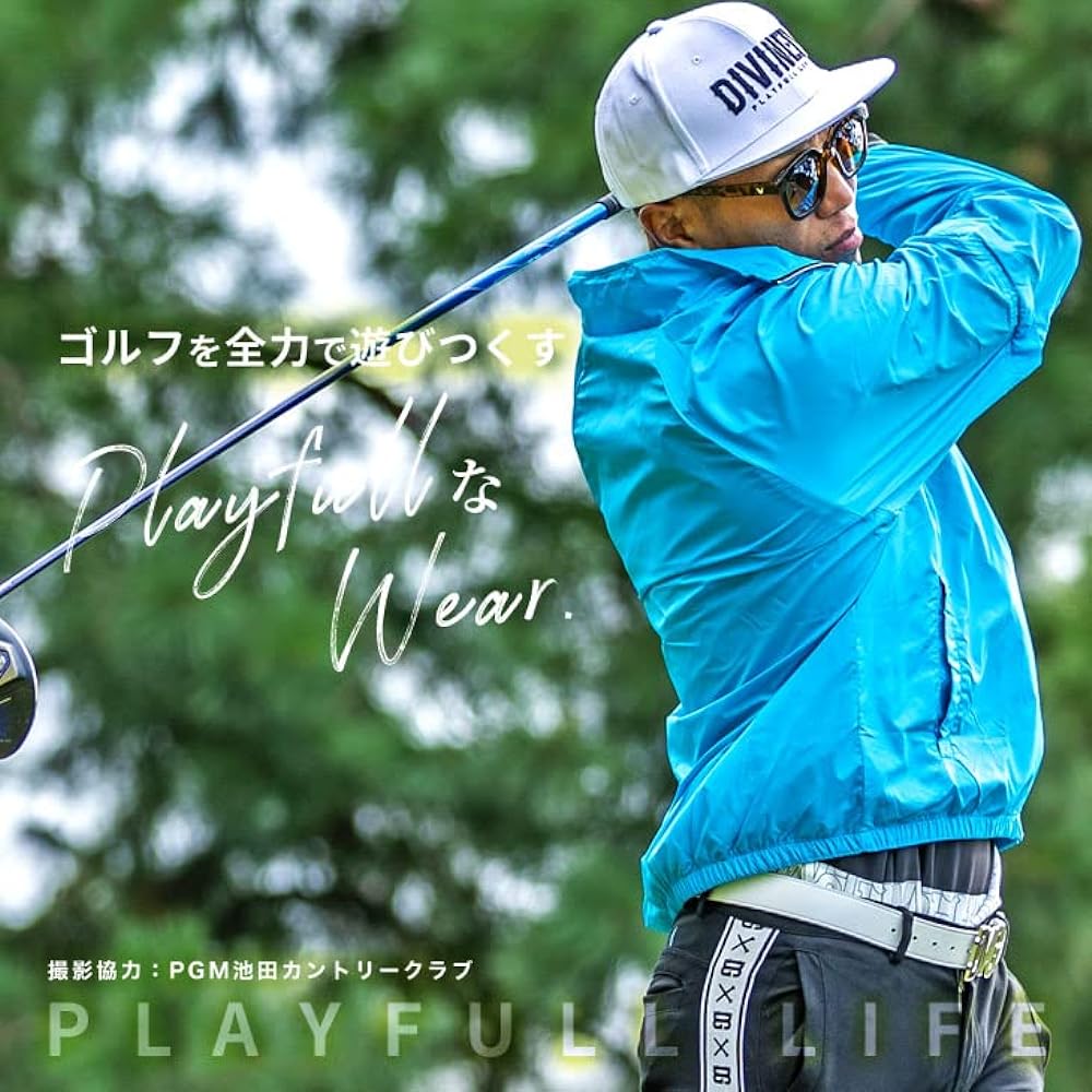 [DIVINER GOLF] Back Mesh Stand Jacket Men's Golf Wear Light Outerwear Nylon Jacket Casual Stylish Sporty Light Color
