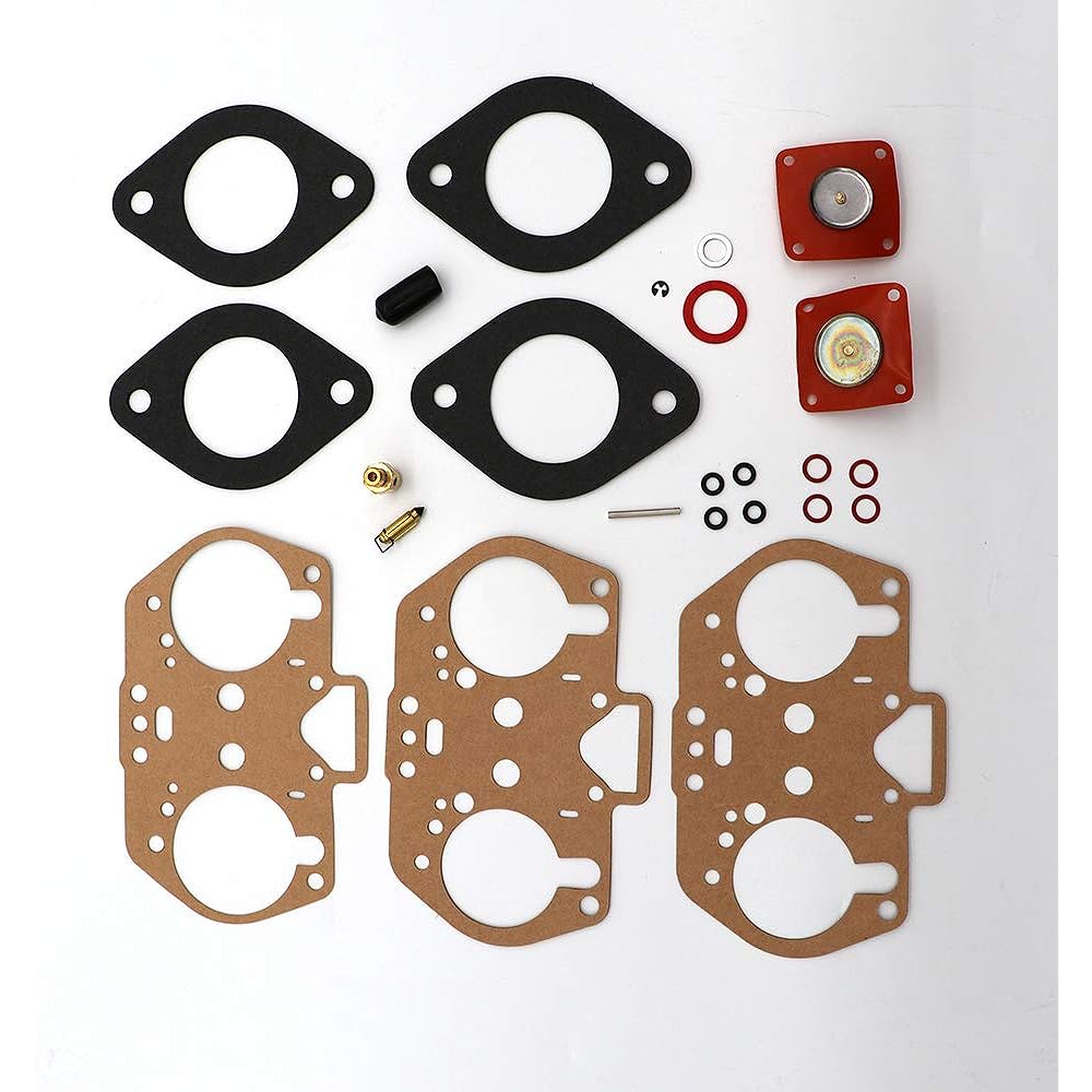 KIPA Carburetor Rebuild Repair Kit Weber 40IDF 44IDF 48IDF 40mm 44mm 48mm IDF Carb OEM Number 92.3240.05 92-3240-05 92324005 Mounting Gasket Needle Seat Diaphragm O-Ring