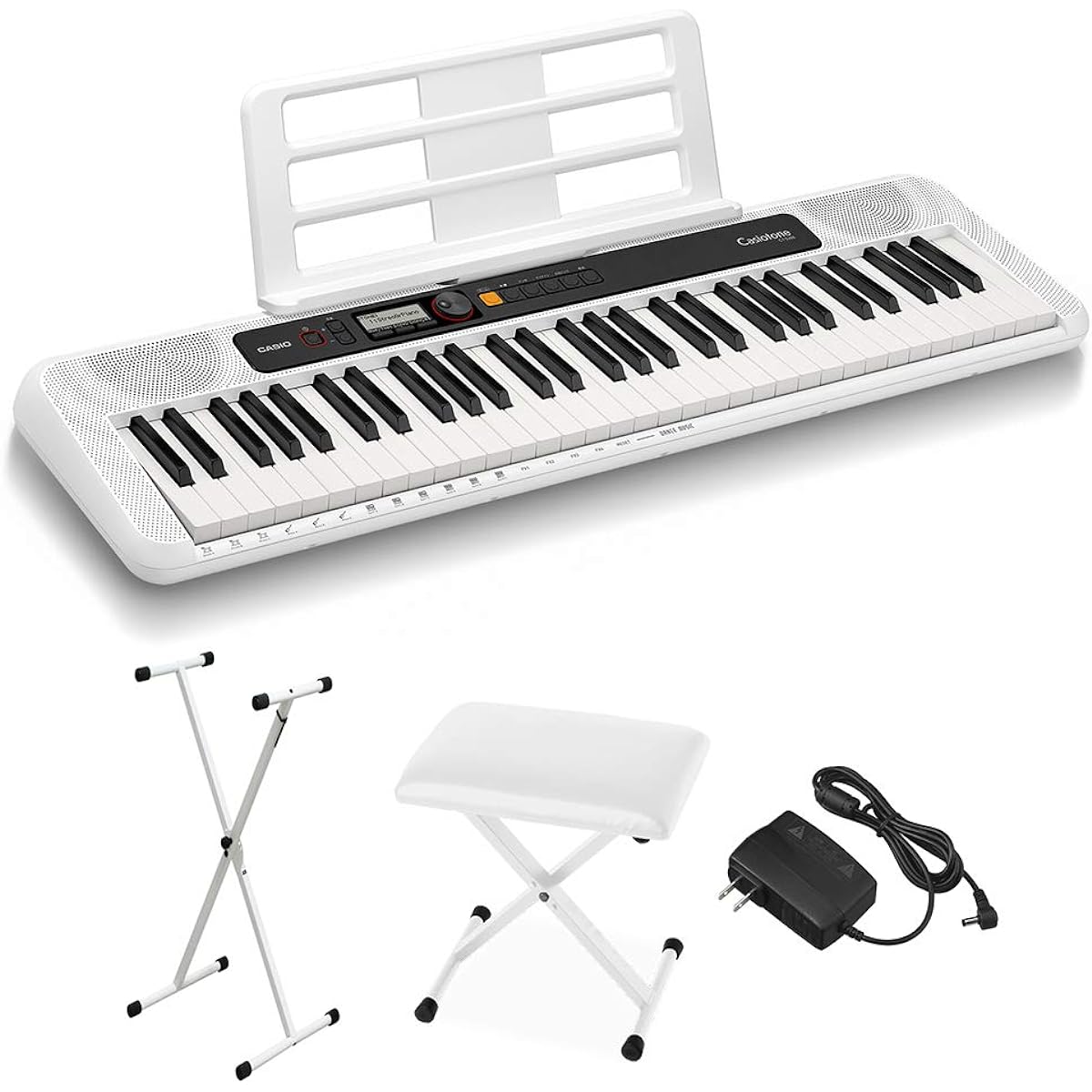 CASIO CT-S200 WE Stand and Chair Set 61 Keys Casiotone Keyboard Electronic Piano