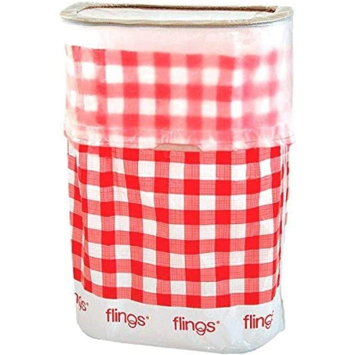 Gingham Flings Pop-up Trash Can