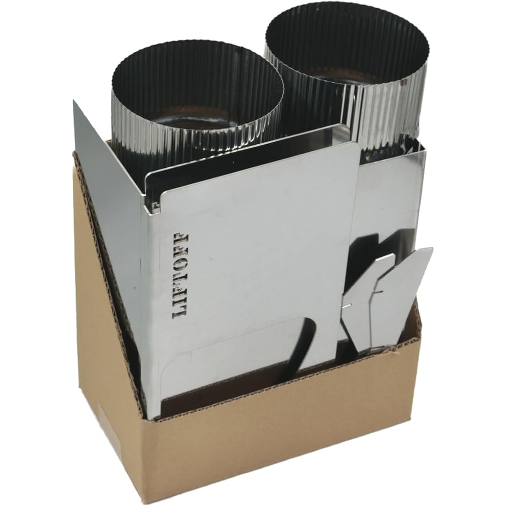 LIFTOFF Stainless steel "bonfire can" rocket stove (chimney set) *Pail can is not included