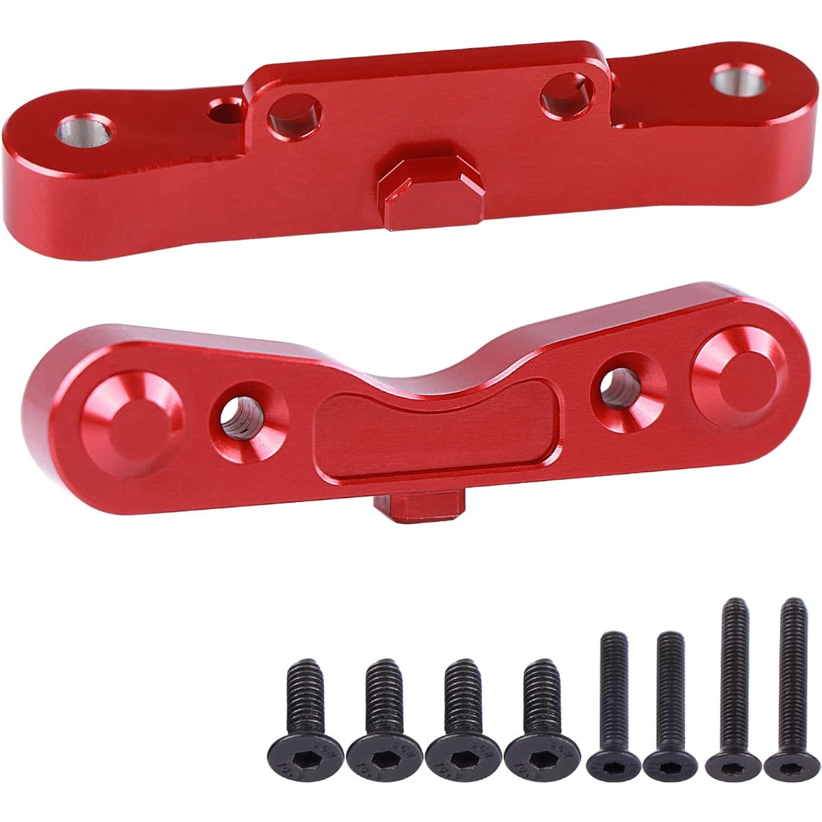 AIMROCK Aluminum Rear Suspension Arm Mount Set Upgrade Parts for Arrma 1/8 Typhon 1/7 Felony Infraction Limitless 6S BLX RC Buggy Car (Red)