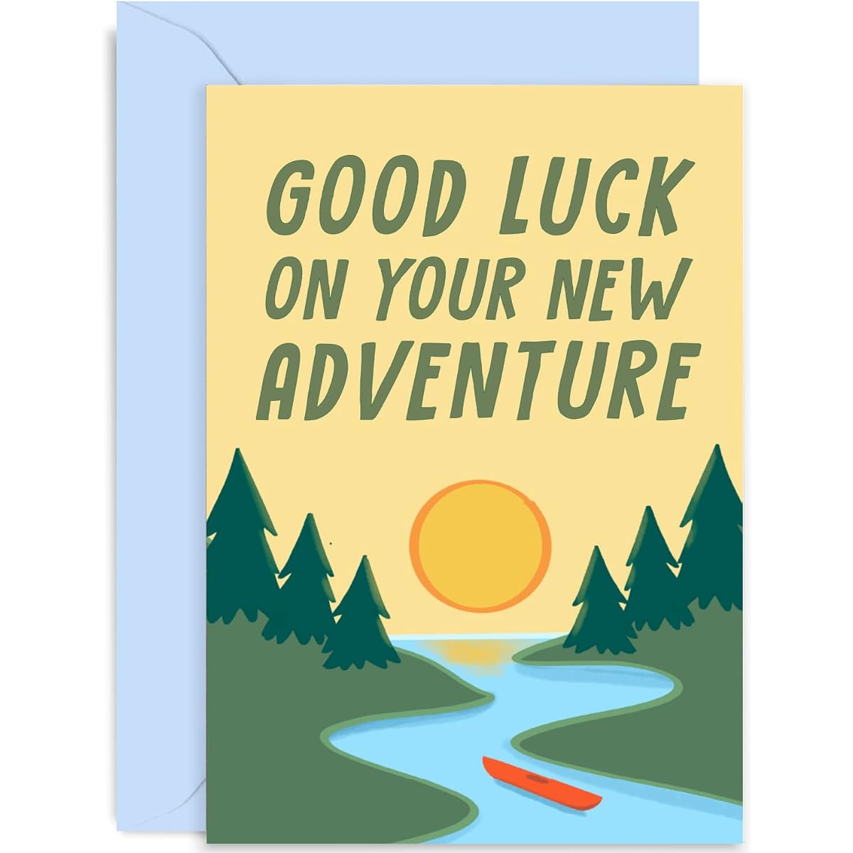 Old English Co. Retirement Card for Coworker - Card to wish her luck on her new adventure - Retirement Card for Coworker, New Job, Retirement, University | Blank with Envelope