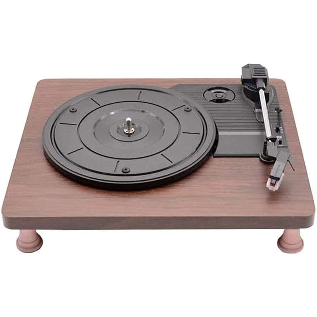 Vinyl record player retro portable old fashioned modern living room small antique American home LP gramophone record player recorder