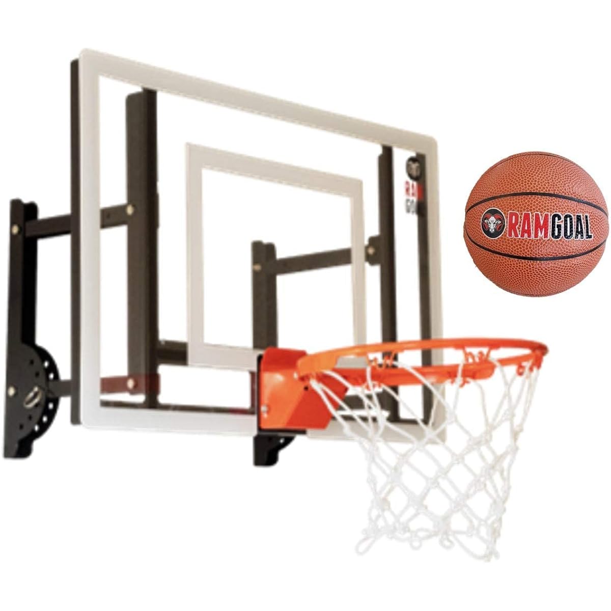 Ramgoal Durable Adjustable Indoor Mini Basketball Hoop and Ball