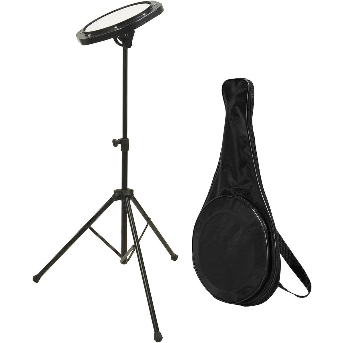 On Stage DFP5500 Drum Practice Pad with Stand & Bag