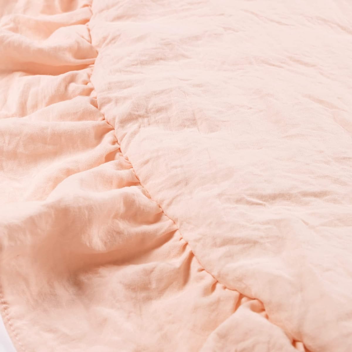 Lush Decor Baby Round Ruffle Playmat, Single, 36" Diameter, Blush