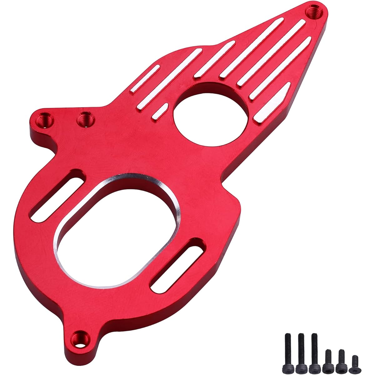 Aluminum Motor Mount for Arrma Granite Mega Typhon/Big Rock/Senton 3S Outcast/Kraton 4S Model RC Car Monster Truck Buggy Replacement (Red)