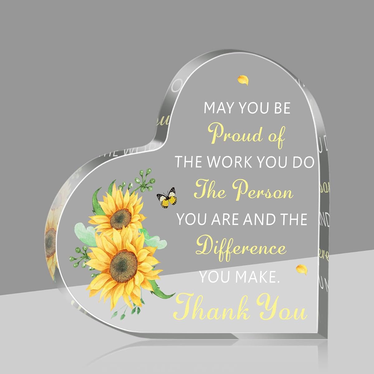 Office Gifts for Colleagues Christmas Gifts Acrylic Appreciation Gifts for Women Employee Appreciation Gifts Touching Gifts Farewell Keepsake Paperweight