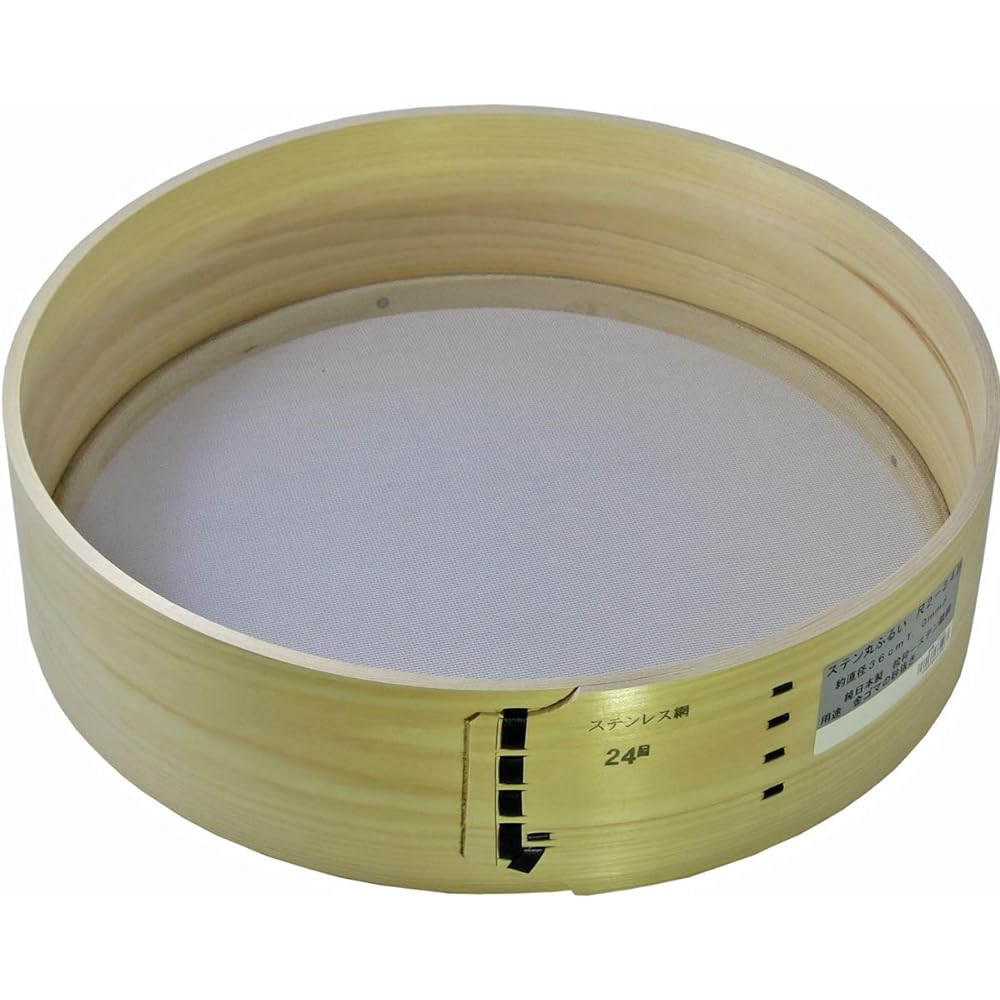 Daigoro Domestic Cypress Round Fluid Stainless Steel 36cm 24 Eyes 1.25mm Eyes