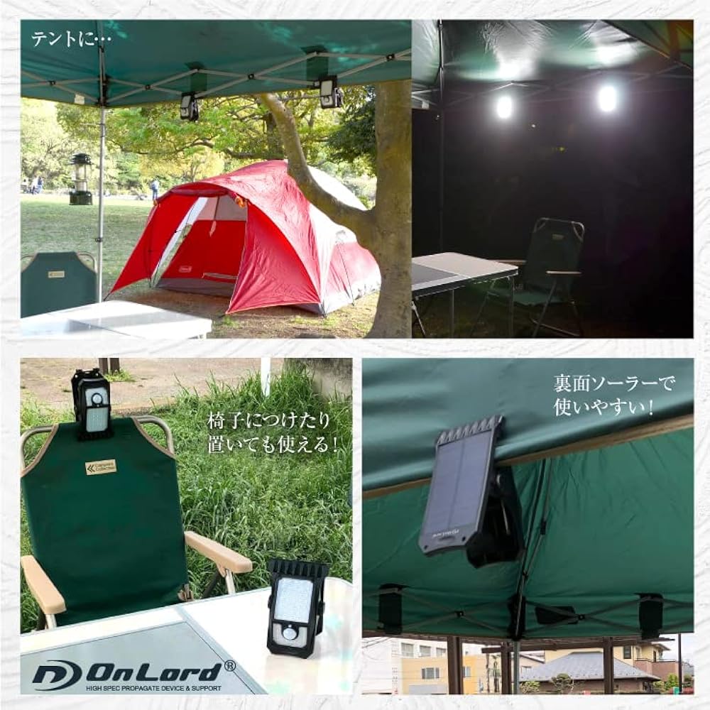 OnLord (Set of 2) Clipper Clip Type Sensor Light Human Sensor Solar Light Outdoor Waterproof LED Japanese Instruction Manual OL-336B