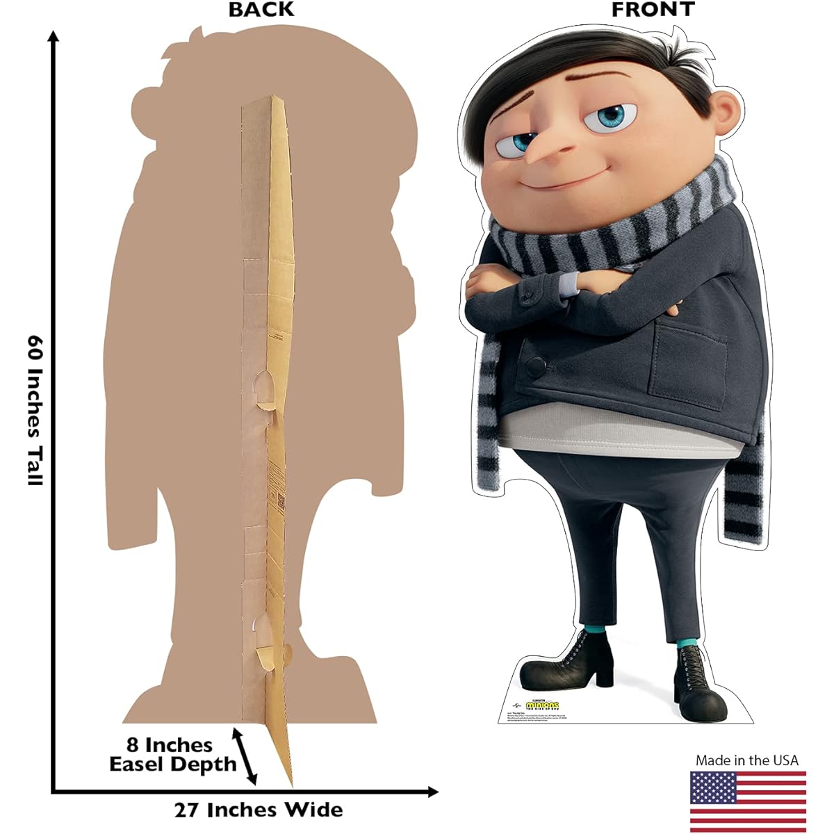 Advanced Graphics Young Gru Life-Size Cardboard Cutout Panel - Minions: The Rise of Gru (2022 Film)