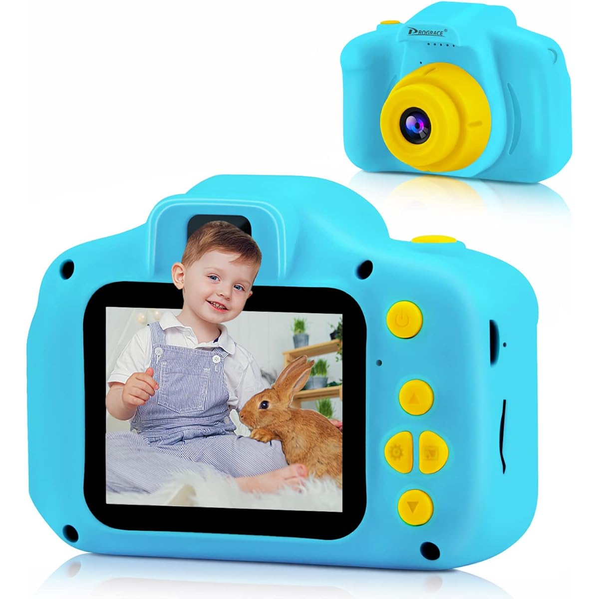 32G memory card included Digital camera for kids 20MP 2.0 inch IPS screen Intelligent zoom Digital camera Toy camera Camera for kids Photo video continuous shooting Screen Cute Silicone case Kids gift