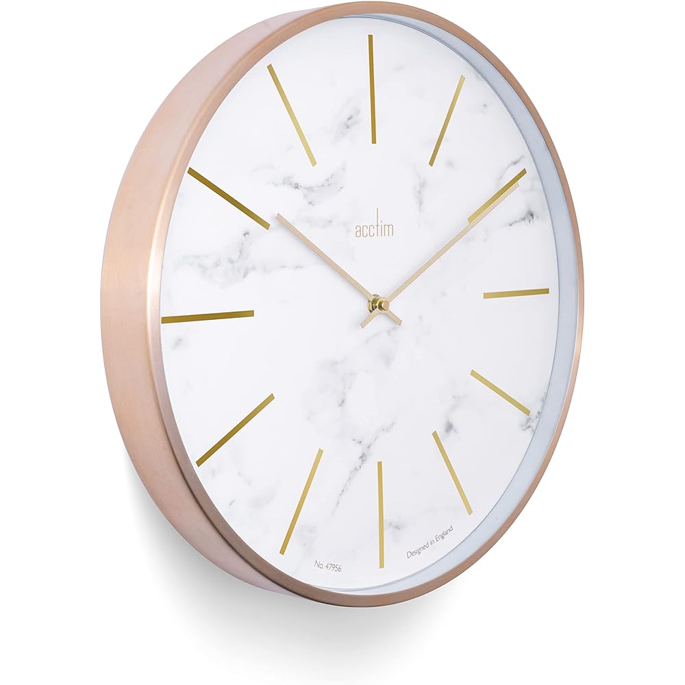 Acctim acctim CLOCKS LUXE wall clock AC29432 London Marble/Brass