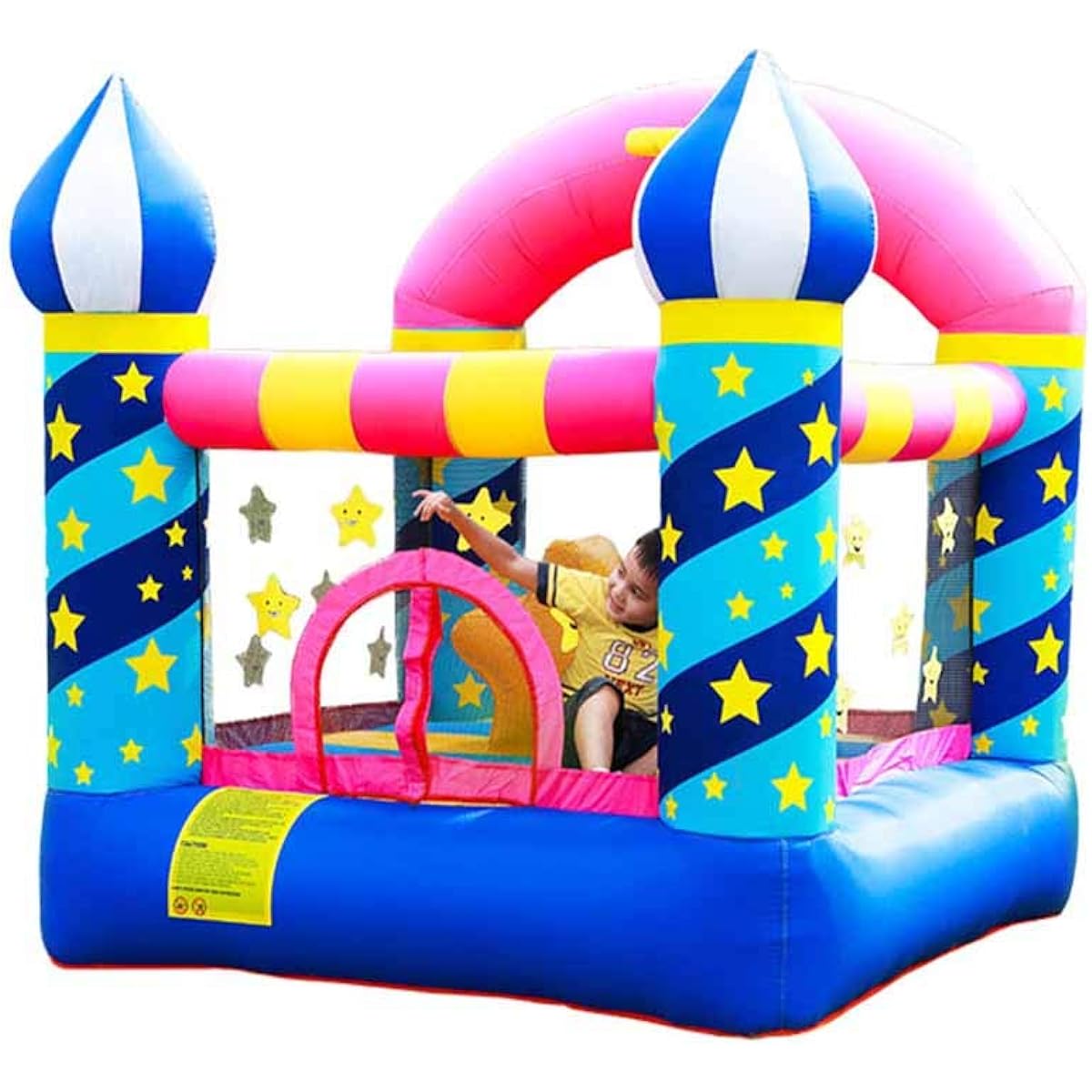 Doctor Dolphin Inflatable Bouncer, Toddler Bounce House for Birthday Parties with Blower