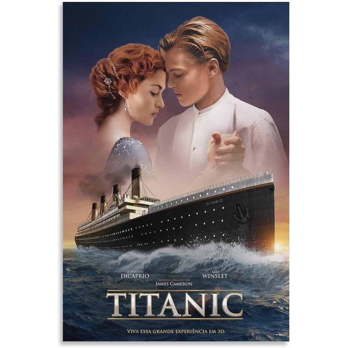 Movie Poster Titanic Poster (2) Wall Art Painting Canvas Wall Decor Home Decoration Living Room Decor Aesthetic Print 24x36inch(60x90cm) Unframed Style