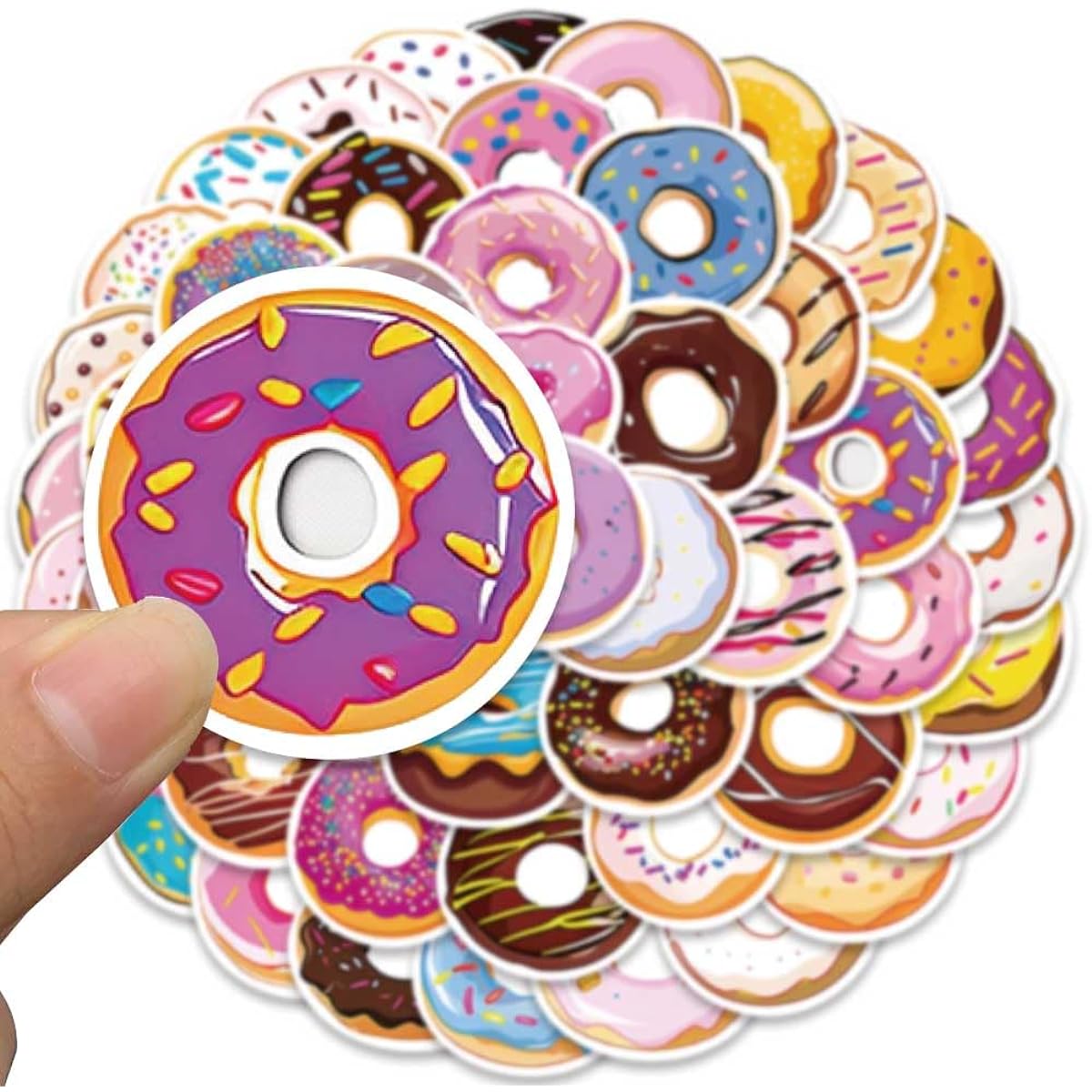 Donut sticker pack (donut) 50 pieces