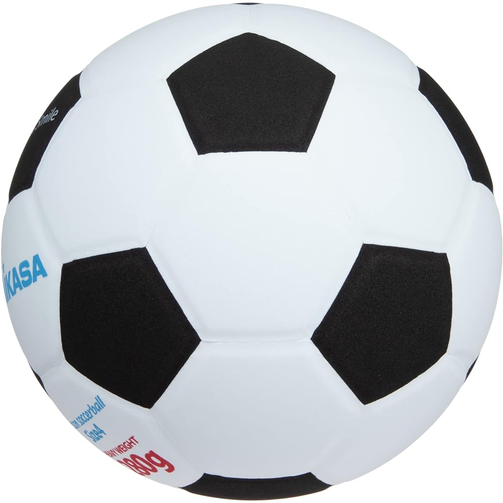 MIKASA Junior Soccer Ball No. 4 Smile Soccer (for all elementary school students) Approx. 280g White/Black Pasted Ball SF428-WBK Recommended Internal Pressure 0.15~0.20 (kgf/㎠)