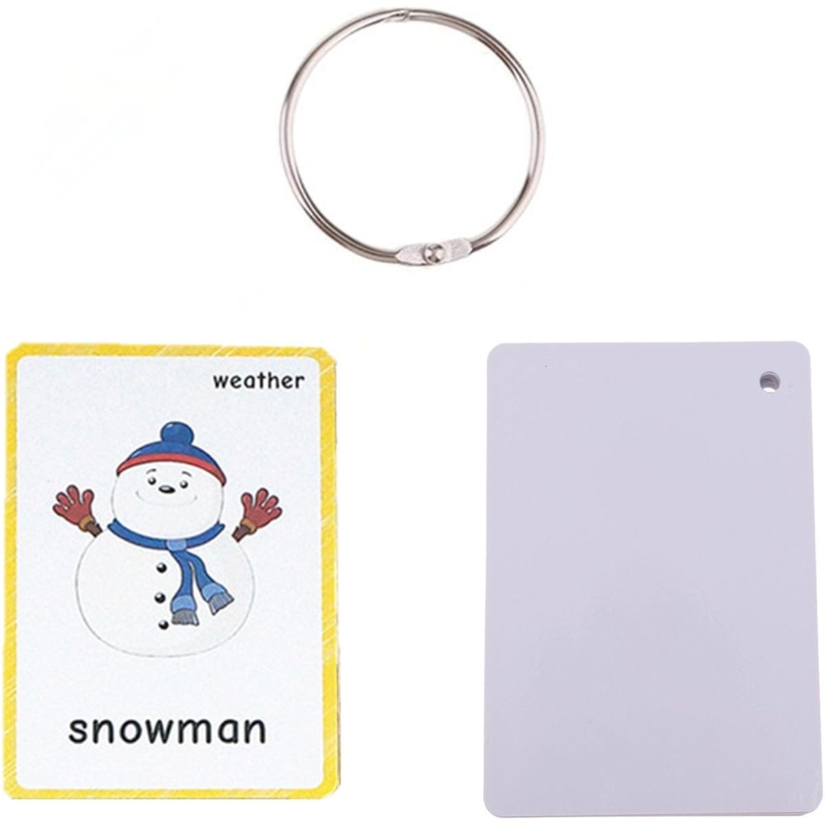 santsun 12 Weather Flashcards. Baby Enlightenment Early Learning Bilingual Kindergarten English Teacher Tools Weather Theme Word Wall Signs