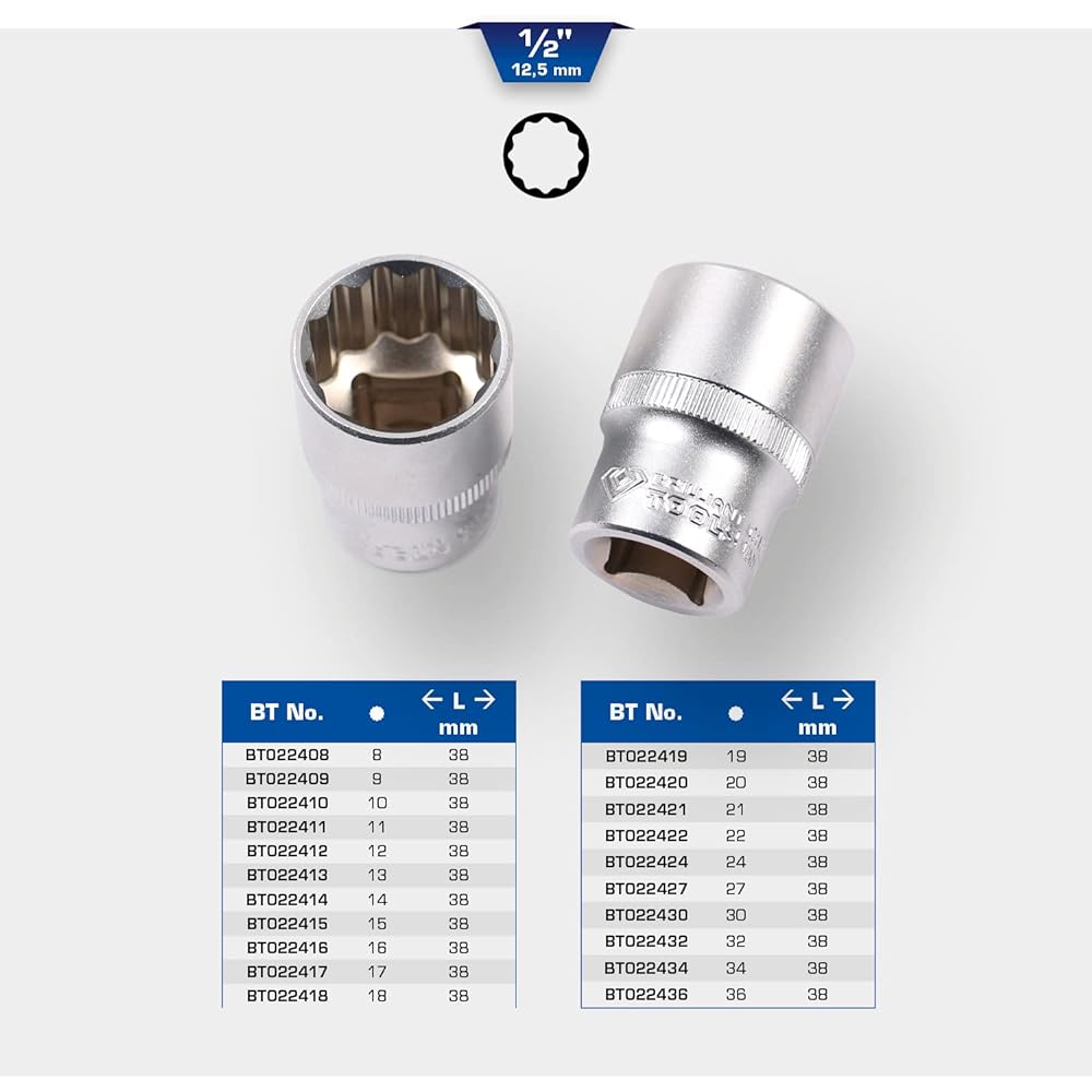 KS Tools 1/2" 12 Point Socket 30mm BT022430