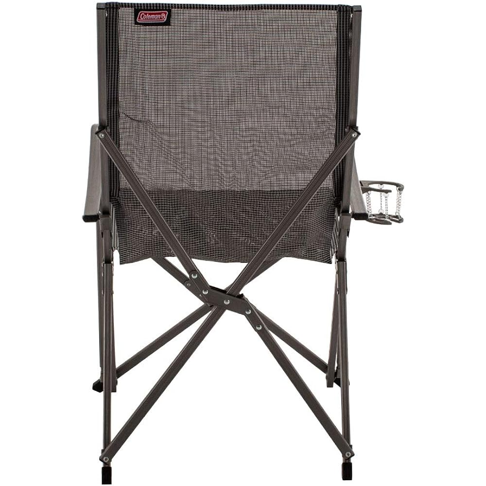 [Coleman] Coleman Outdoor Chair PATIO SLING CHAIR Foldable 2000020294 Gray Chair with Drink Holder [Parallel Import]